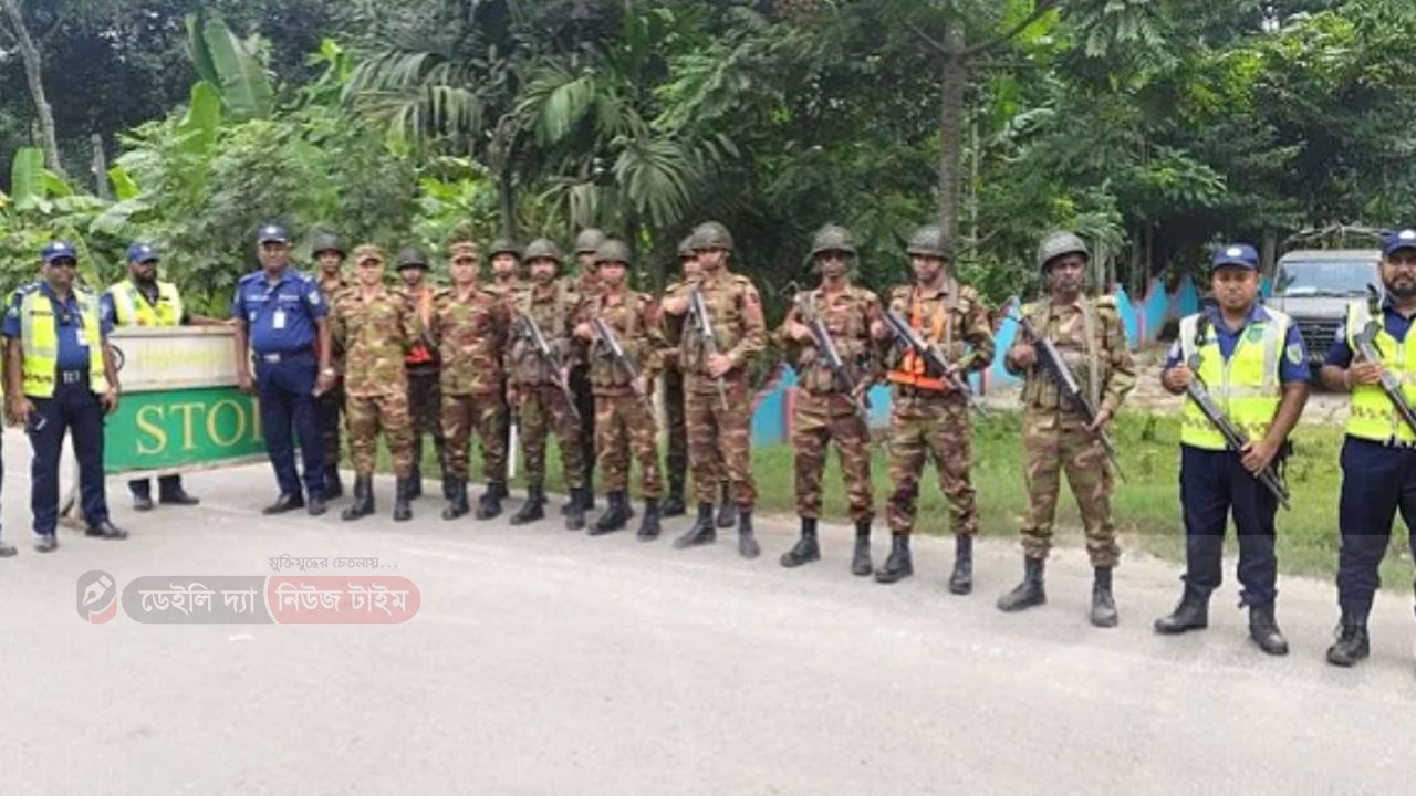 যশোরে হাইওয়ে পুলিশ ও সেনাবাহিনীর যৌথ চেকপোস্টে ১৭টি যানবাহনের বিরুদ্ধে ব্যবস্থা