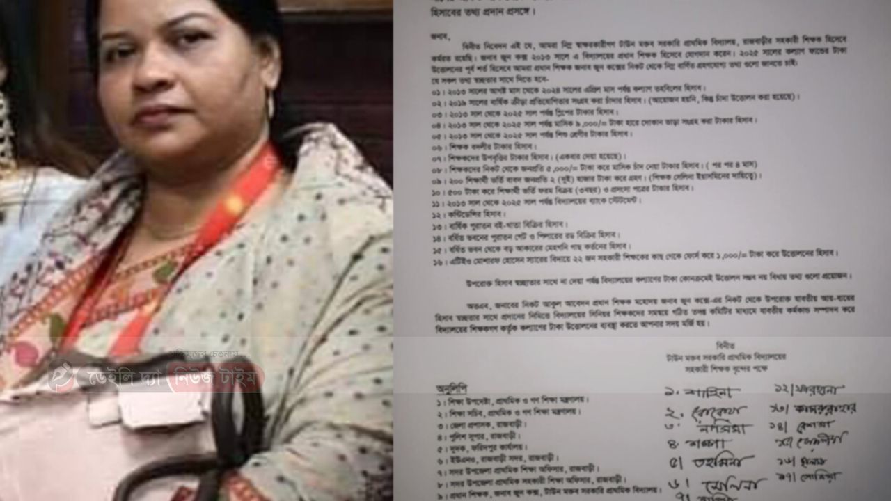 রাজবাড়ী জেলার সাবেক এমপি&rsquo;র পুত্রবধু দিচ্ছেন না ১ কোটি ৩০ লাখ টাকার হিসাব 
