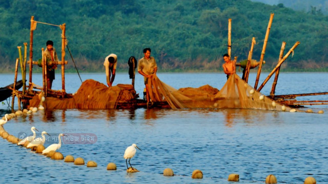 কাপ্তাই হ্রদে তিন মাস মাছ আহরণে নিষেধাজ্ঞা শুরু