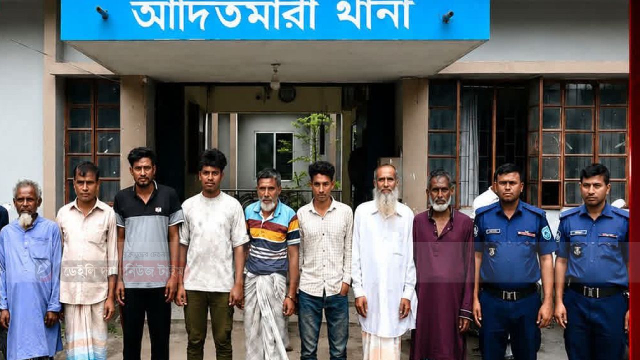 আদিতমারীতে বিশেষ অভিযানে ১২ আসামি গ্রেফতার।