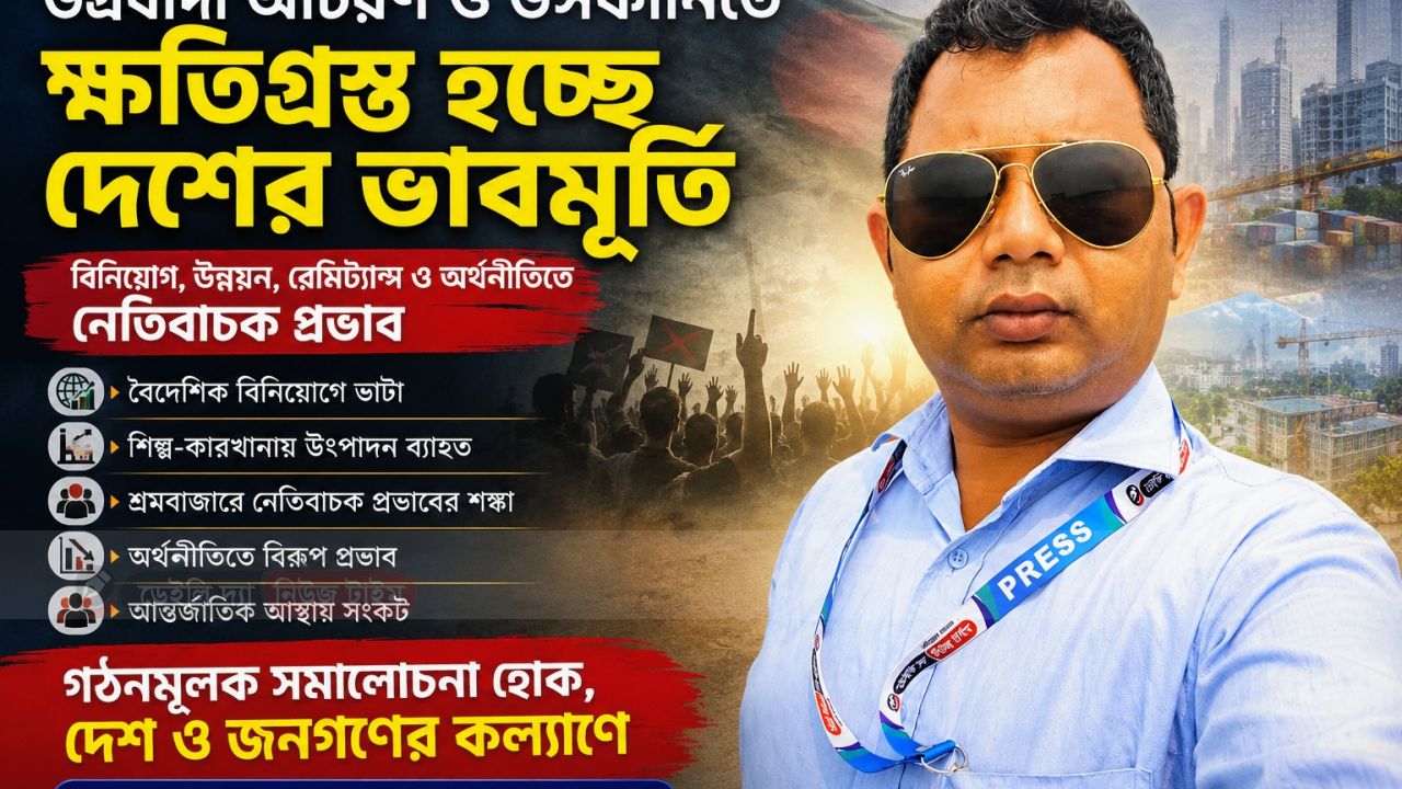 রাষ্ট্রবিরোধী উসকানি ও উগ্রবাদী বক্তব্যে ক্ষতিগ্রস্ত হচ্ছে দেশের ভাবমূর্তি